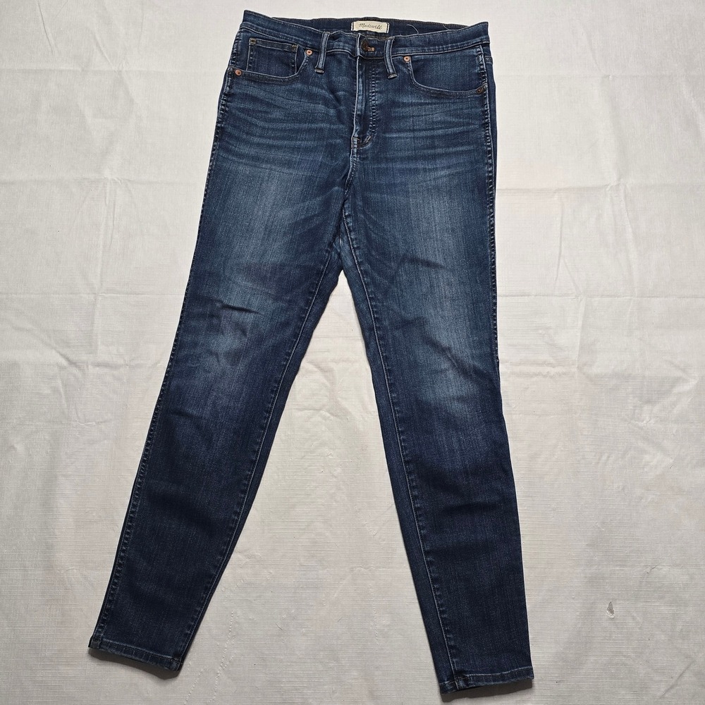 Madewell 10" High-Rise Skinny Jeans Dark Wash Blue G7391 Size 30 Womens